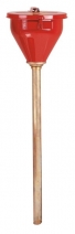 Lejek do płynów łatwopalnych, pułapka przeciwogniowa 813 mm, stalowy, red